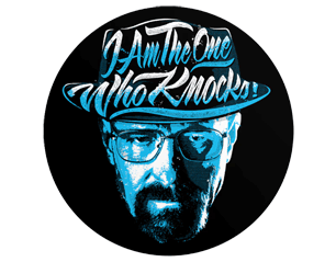 BREAKING BAD i am the one who knocks STICKER