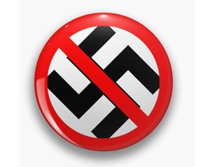 PUNKS NOT DEAD anti nazi BUTTON BADGE