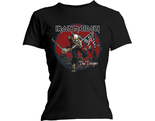 IRON MAIDEN trooper red sky skinny TS