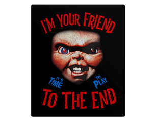 CHUCKY im your friend to the end STICKER