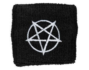 HEAVY METAL pentagram SWEATBAND