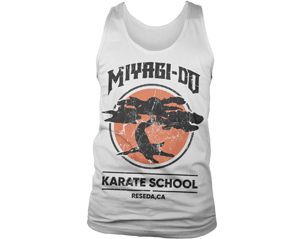 COBRA KAI miyagi do karate school WHITE TANK TOP