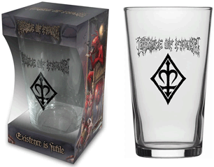 CRADLE OF FILTH existence is futile BEER GLASS