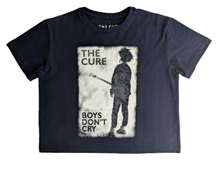 CURE boys dont cry NAVY BLUE CROP TOP TSHIRT