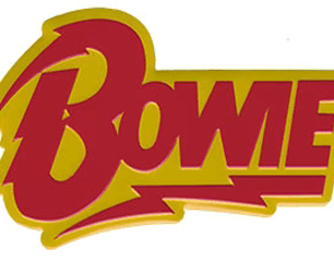 DAVID BOWIE bolt logo METAL PIN