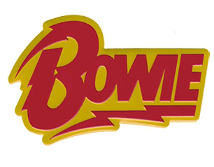 DAVID BOWIE bolt logo METAL PIN