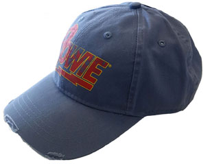 DAVID BOWIE flash logo denim blue baseball CAP