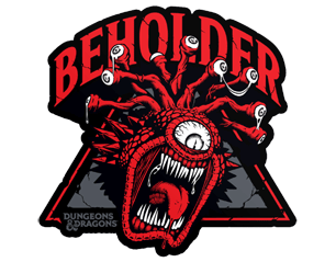 DUNGEONS AND DRAGONS d and d beholder STICKER