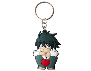 DEATH NOTE l character RUBBER KEYCHAIN