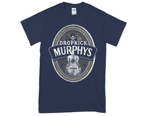 DROPKICK MURPHYS beer label BLUE TSHIRT