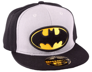 BATMAN black grey logo CAP