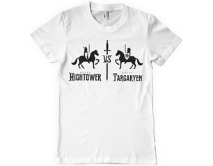 HOUSE OF DRAGONS hightower vs targaryen WHITE TSHIRT