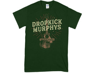 DROPKICK MURPHYS guitar blast GREEN TSHIRT
