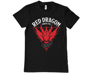 DUNGEONS AND DRAGONS red dragon chaotic devil TSHIRT