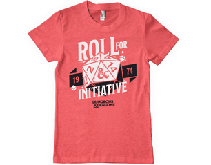 DUNGEONS AND DRAGONS roll for initiative RED HEATHER TSHIRT