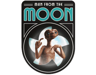 ET man from the moon STICKER