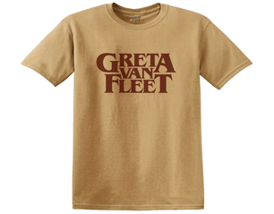 GRETA VAN FLEET logo gold TSHIRT