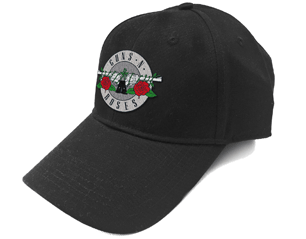 GUNS N ROSES silver circle logo baseball CAP