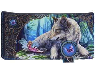 WOLF fairy stories embossed PURSE