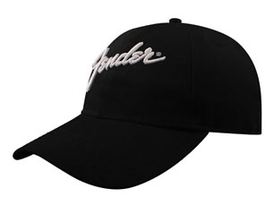 FENDER logo black baseball CAP
