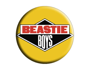 BEASTIE BOYS license to ill logo BUTTON BADGE