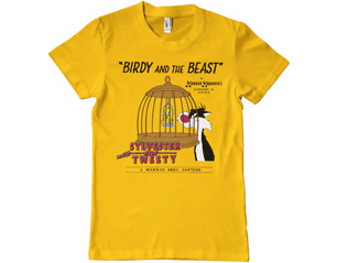 LOONEY TUNES birdy and the beast GOLD TSHIRT