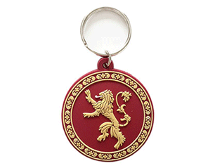 GAME OF THRONES lannister rubber KEYCHAIN