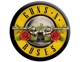 GUNS N ROSES guns logo BUTTON BADGE