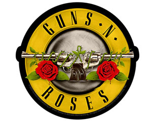 GUNS N ROSES classic logo STICKER