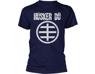 HUSKER DU circle logo 1/blue TSHIRT