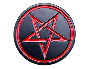 HEAVY METAL pentagram METAL PIN