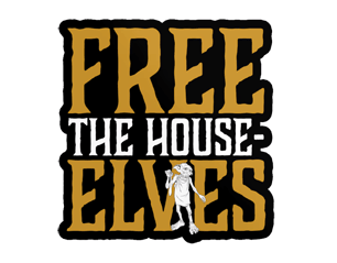 HARRY POTTER free the house elves STICKER