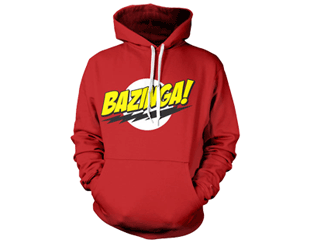 BIG BANG THEORY bazinga super logo/red HSWEAT