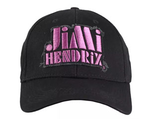 JIMI HENDRIX purple stencil logo BASEBALL CAP