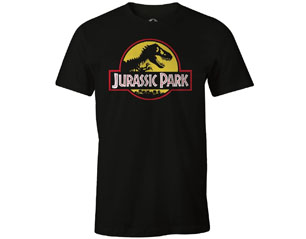 JURASSIC PARK reversed logo BLACK TS