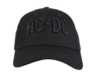 AC/DC back in black black baseball CAP