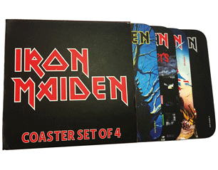 IRON MAIDEN iron maiden set of four COASTERS