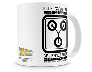 BACK TO THE FUTURE dr emmet brown flux capacitor coffee MUG