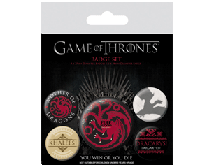 GAME OF THRONES fire and blood BADGE PACK