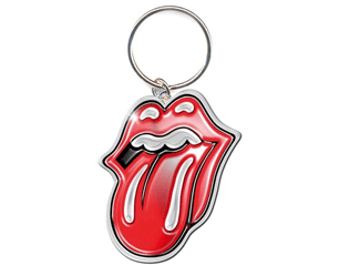 ROLLING STONES classic tongue metal KEYCHAIN