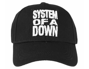 SYSTEM OF A DOWN stacked logo baseball CAP