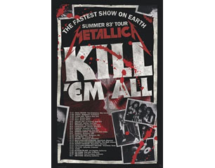 METALLICA kill em All 83 tour POSTER