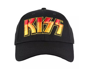 KISS classic logo black baseball CAP