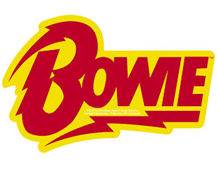 DAVID BOWIE bolt logo STICKER