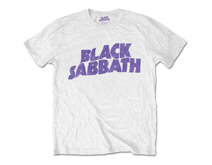BLACK SABBATH wavy logo/wht TS