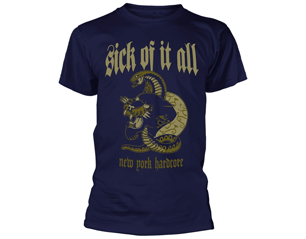 SICK OF IT ALL panther/navy TS