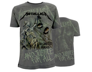METALLICA and justice for all neon all over TSHIRT