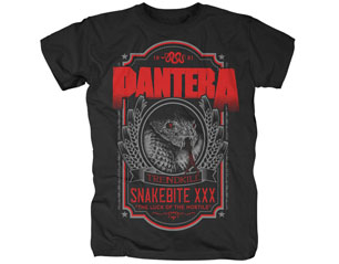 PANTERA red snakebite xxx label TSHIRT