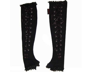 GOTHIC black with laces ARMWARMERS