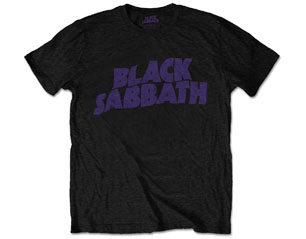 BLACK SABBATH wavy logo vintage TS